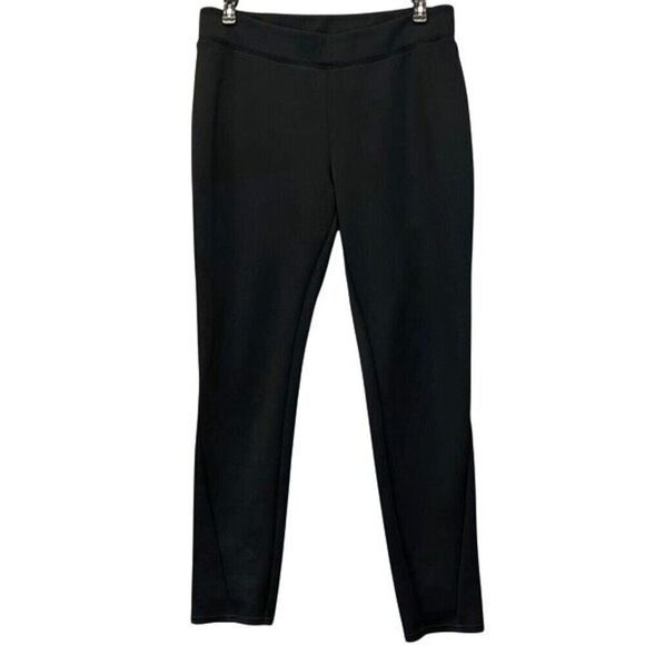 L'AMOUR NANETTE LEPORE Pants Womens Large Black Flat Front Ankle Stretch Pull On - Picture 15 of 15